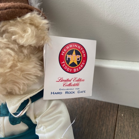 Herrington Hard Rock Cafe Munich Teddy Bear Stuffed Animal 2003 Lederhosen Rare - Picture 2 of 7